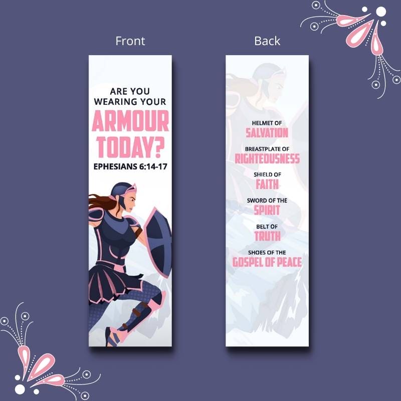 Armour of God for Girls Bookmark